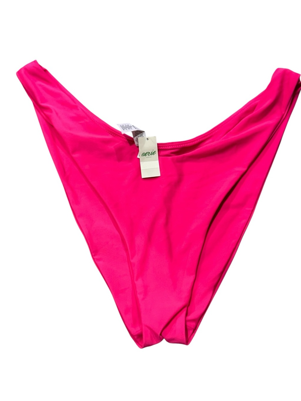 aerie High-Cut Bikini Bottoms - Fuchsia XXL